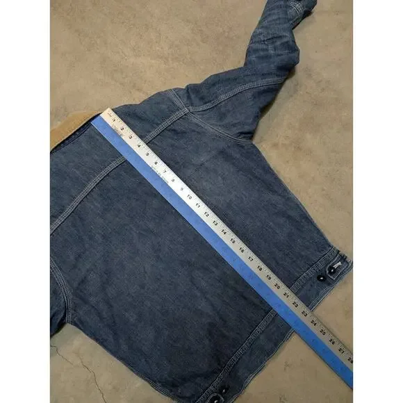 VTG 60-70 Lee Denim Jean Jacket 91B 36R Quilted Teardrop Talon Custom Honeycomb - Picture 15 of 16